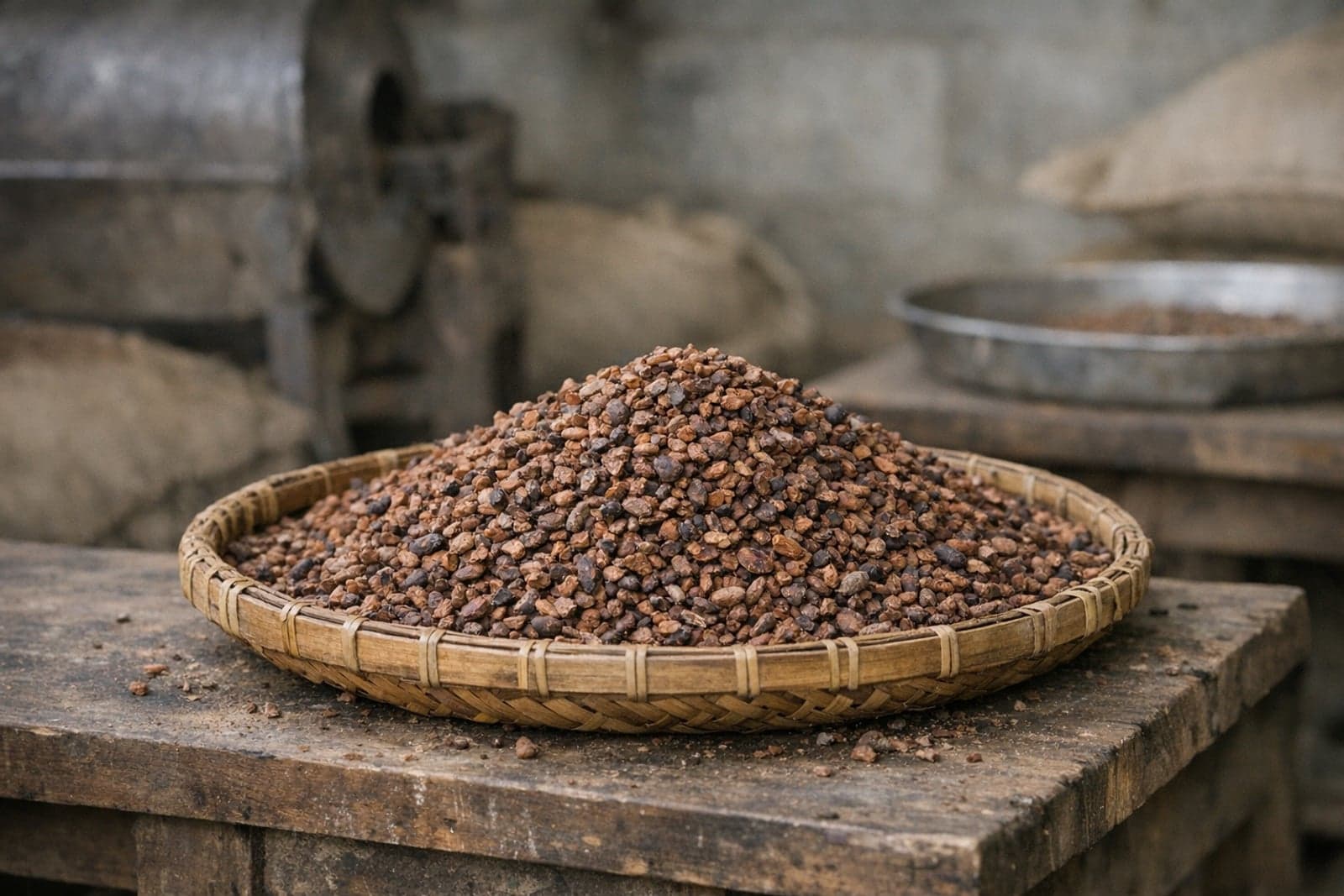 Fermented Cocoa nibs from Java